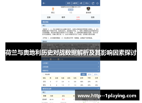 荷兰与奥地利历史对战数据解析及其影响因素探讨 荷兰与奥地利历史对战数据解析及其影响因素探讨